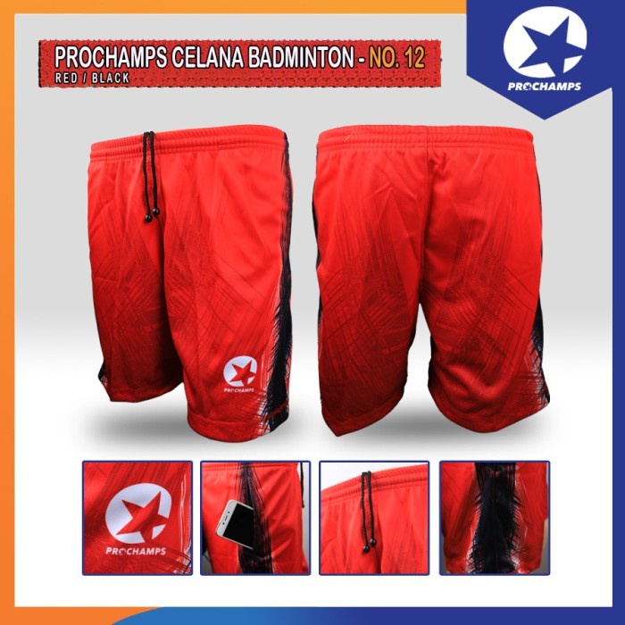 Prochamps Setelan Baju dan Celana Badminton Motif No 12