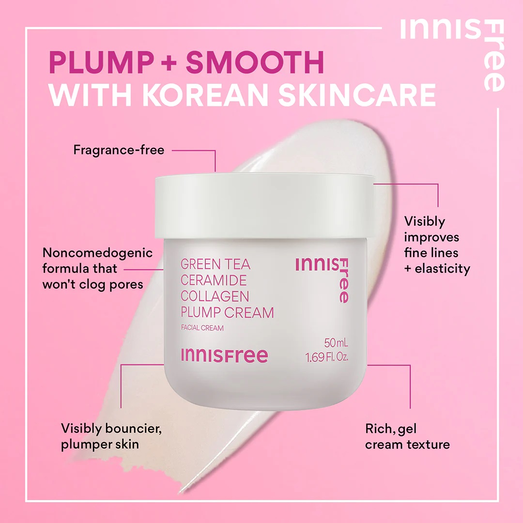 Amorepacific Corporation Innisfree Collagen Green Tea Ceramide Bounce Cream