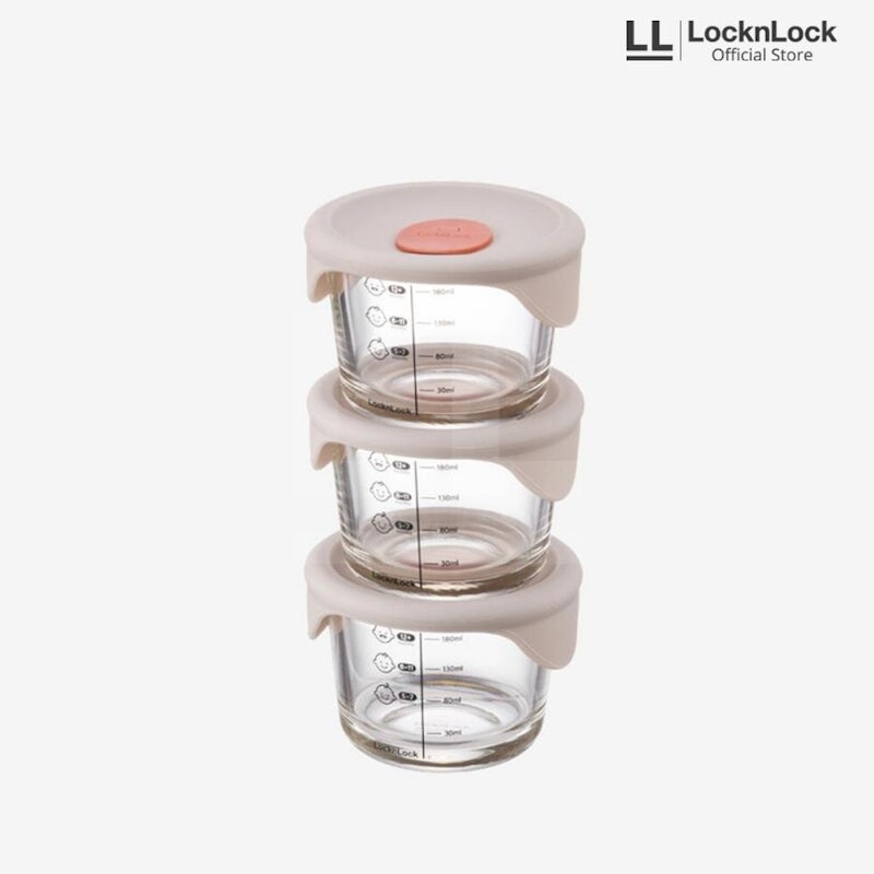 LocknLock Oven Glass Food Container 3Pcs 2