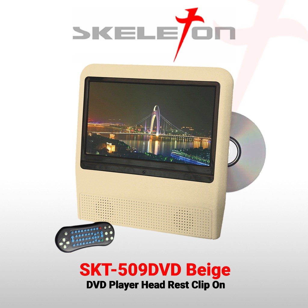 Skeleton Headrest DVD Player Monitor  2