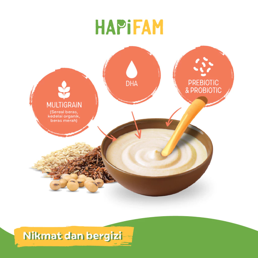 HAPIFAM HAPIHEROS Natural Baby Cereal Bubur Bayi MPASI