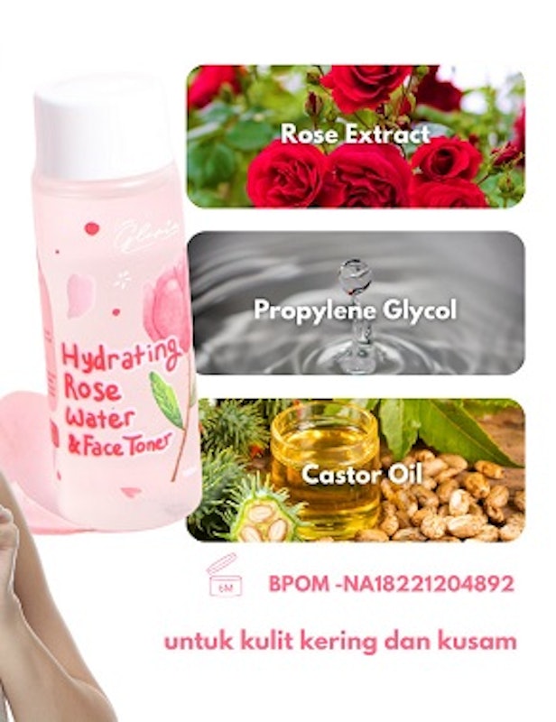 Lea Gloria Hydrating Rose Water & Face Toner 3
