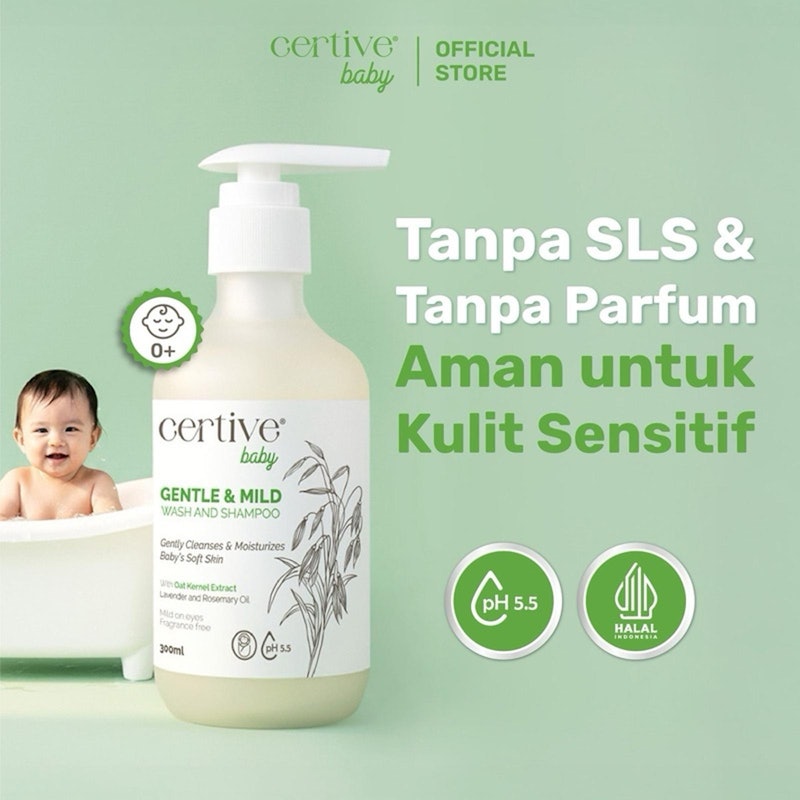 Certive Baby Gentle & Mild Wash and Shampoo Lavender and Rosemary Oil 4