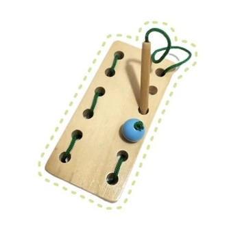 Omocha Toys Wooden Lacing Toys 1