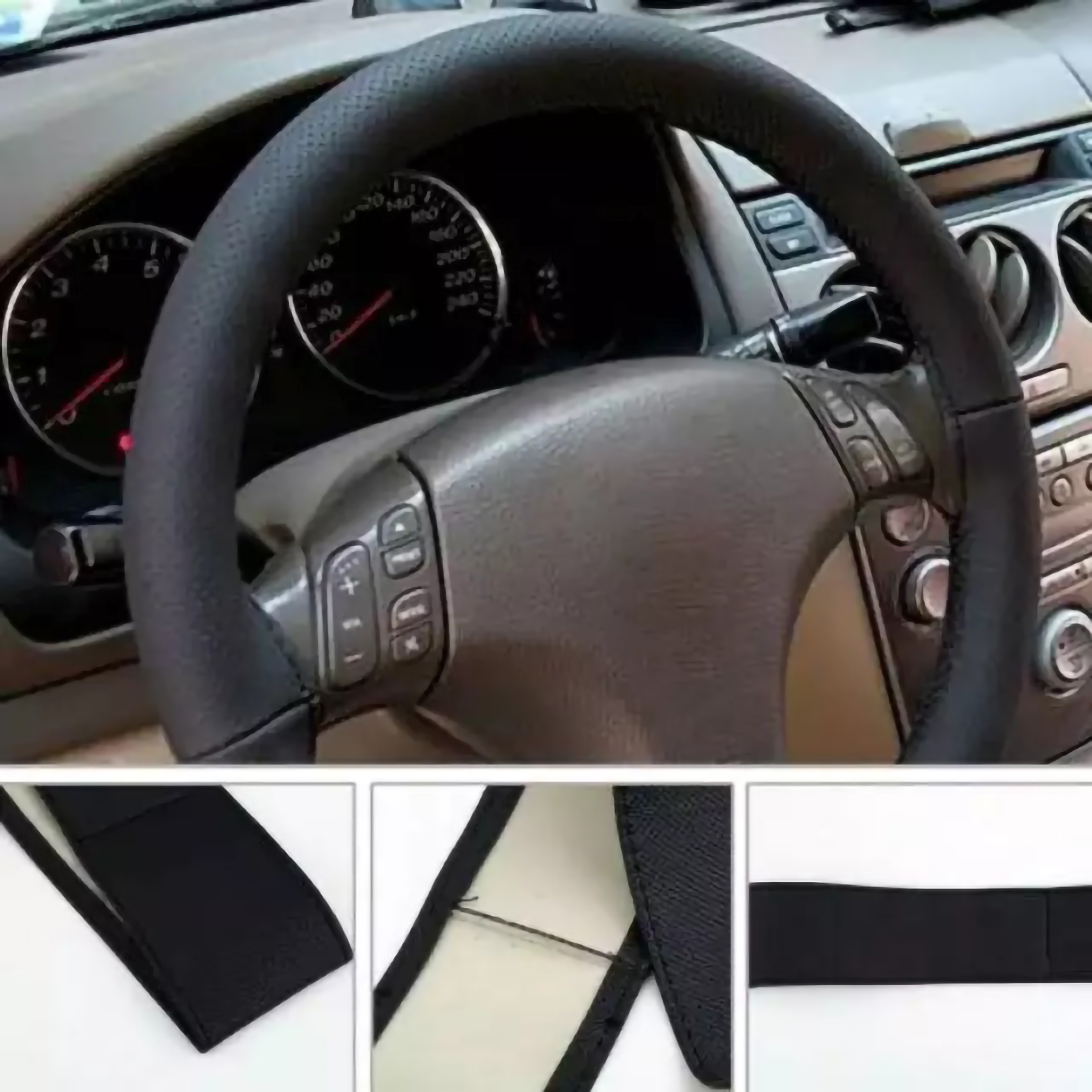  Fashion Treasure Cover Stir Bahan Kulit dengan Benang Jahit