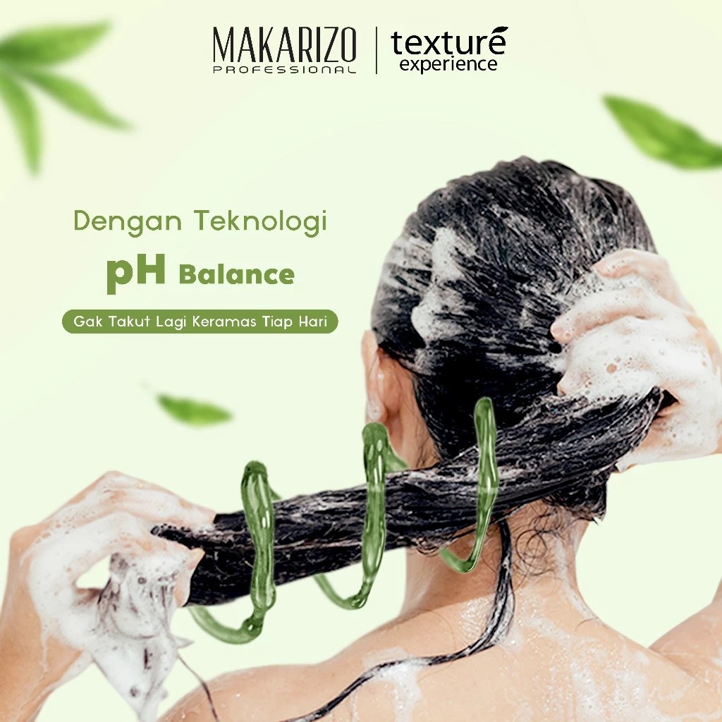 Akasha Wira International Makarizo Professional Texture Experience Shampoo Green Tea Butter