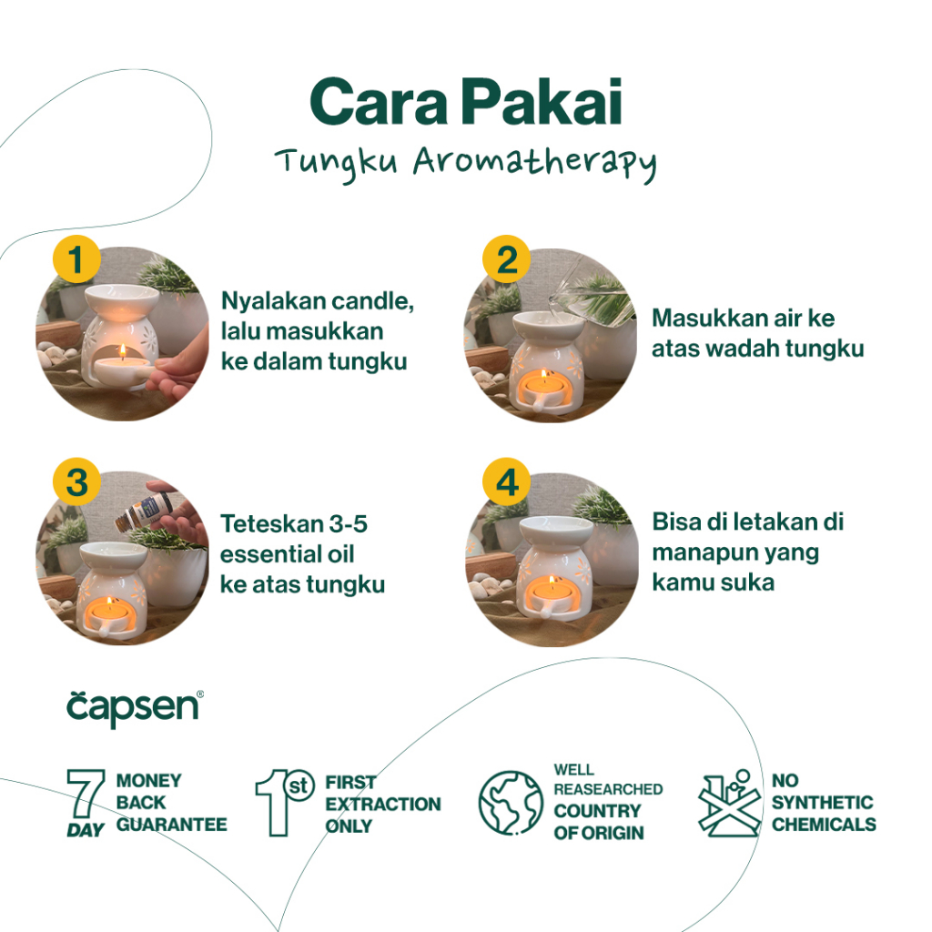  Capsen Tungku Aromatherapy 