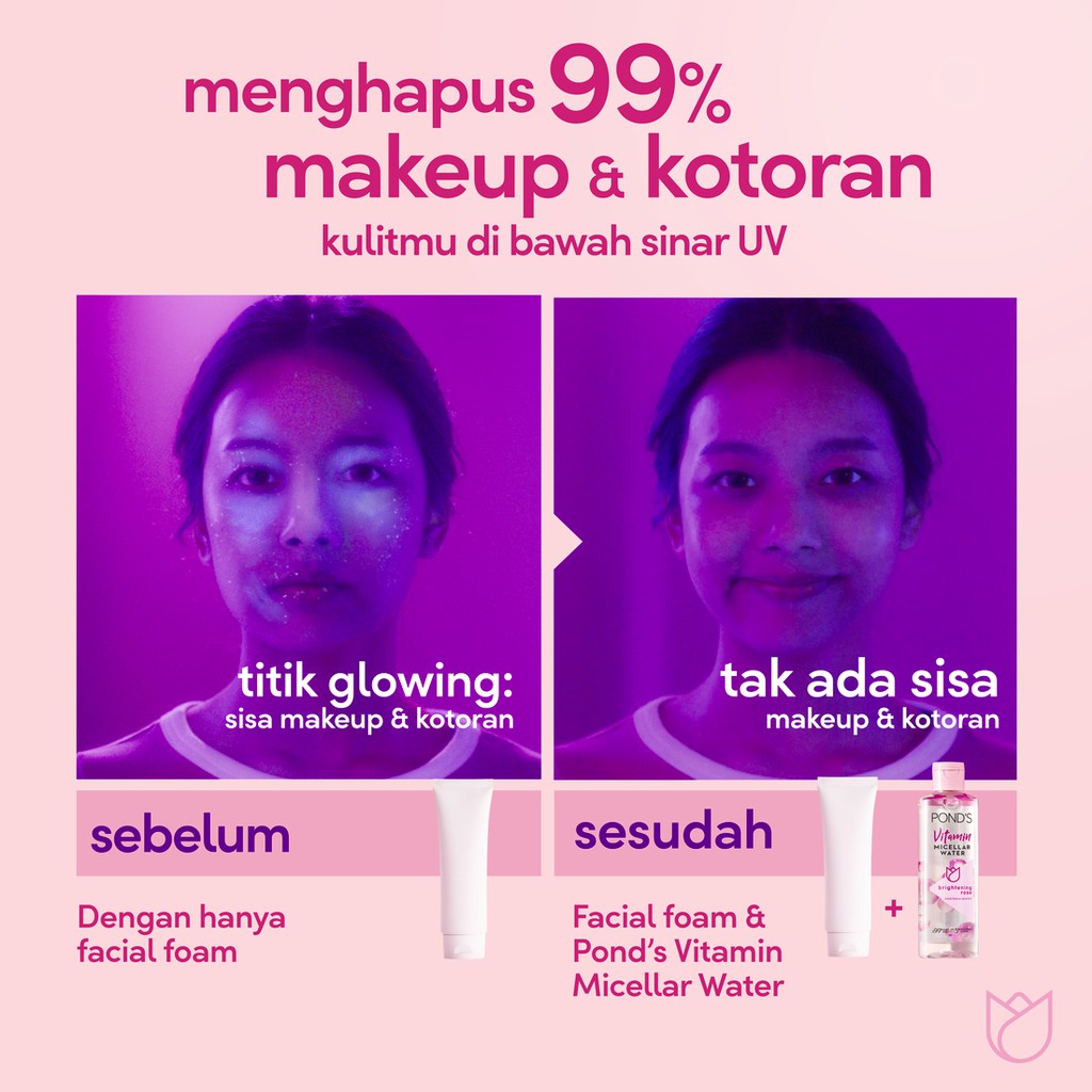 Unilever Pond's Brightening Rose Micellar Water 