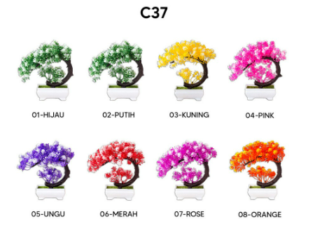  Satu Keluarga Artificial Flower 