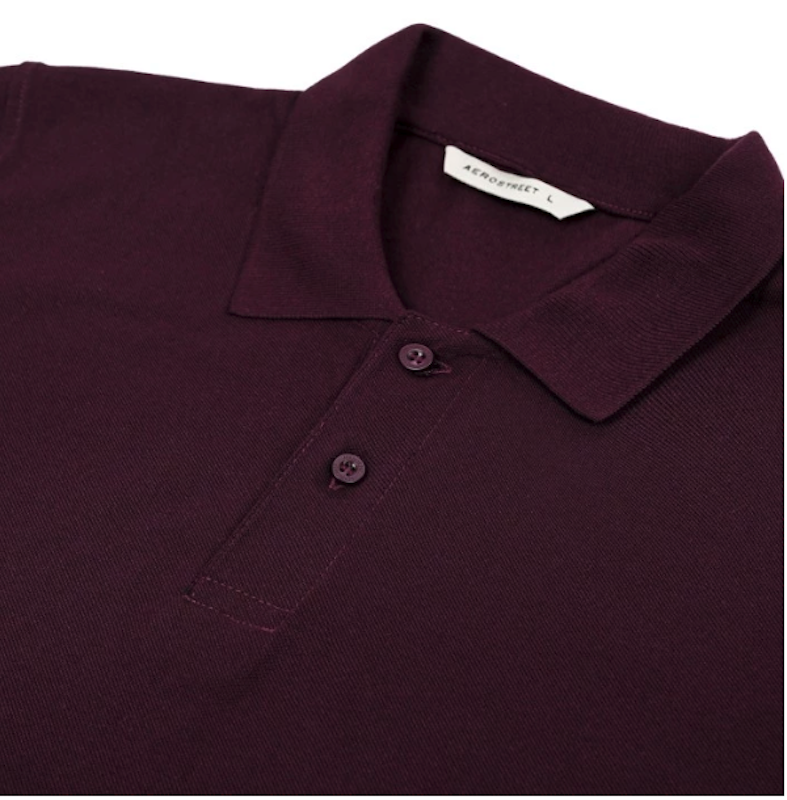 Aerostreet Polo Shirt Hans Maroon Kaos Kerah Poloshirt 2