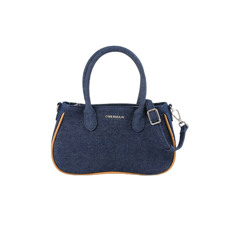 Diana Top Handle In Denim 1
