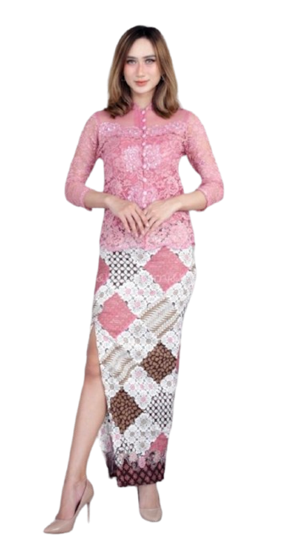 Rok Span Batik Belah Tengah 1