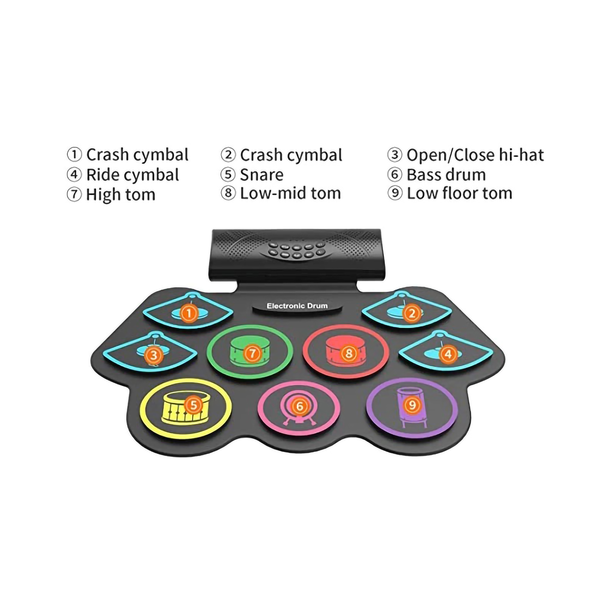  Rixton Drum Elektronik Portabel DD003