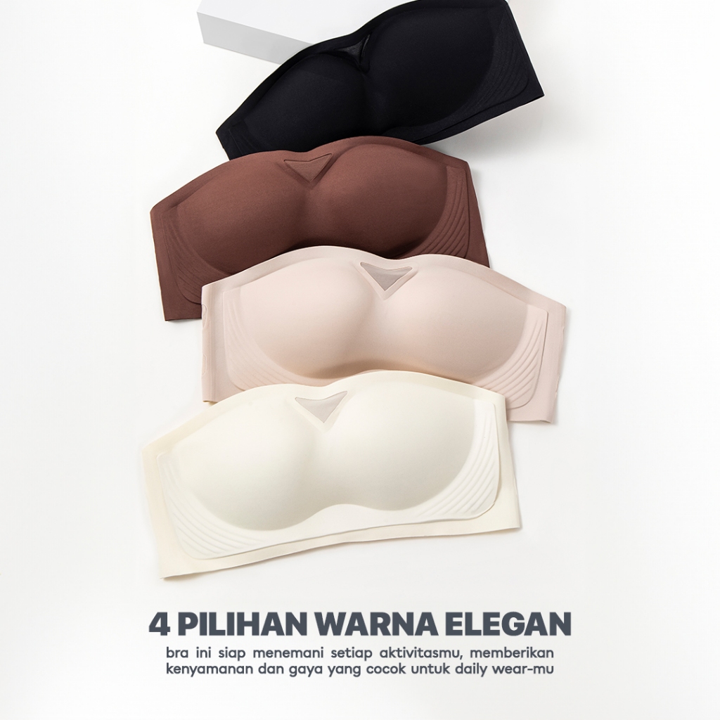 Misswiss Misswiss Strapless Bra Tanpa Kawat  #612
