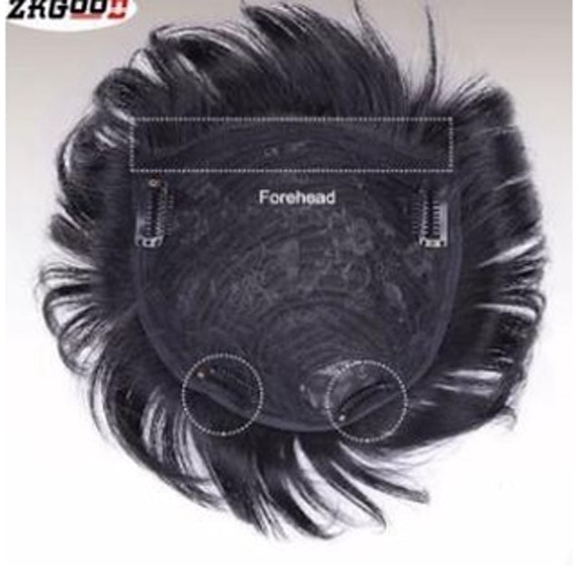 Short Hair Men Clips Wig  3
