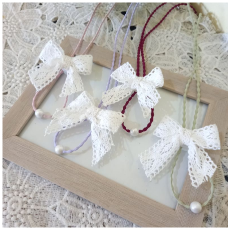 Nelafa Strap Masker Pita Renda Lace