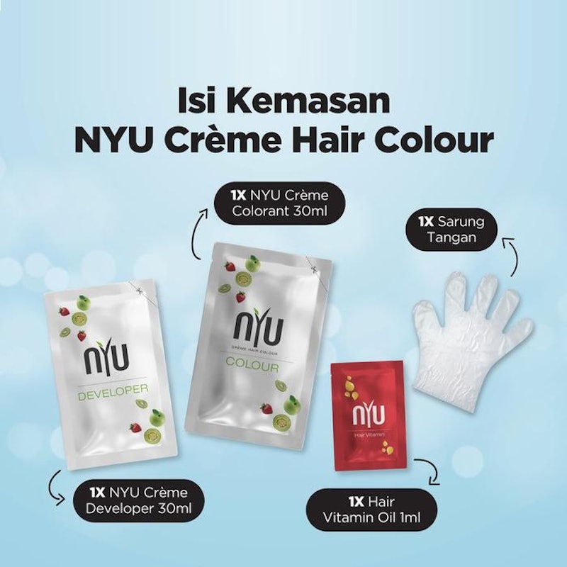 NYU Creme Hair Colour (Natural Black) 2