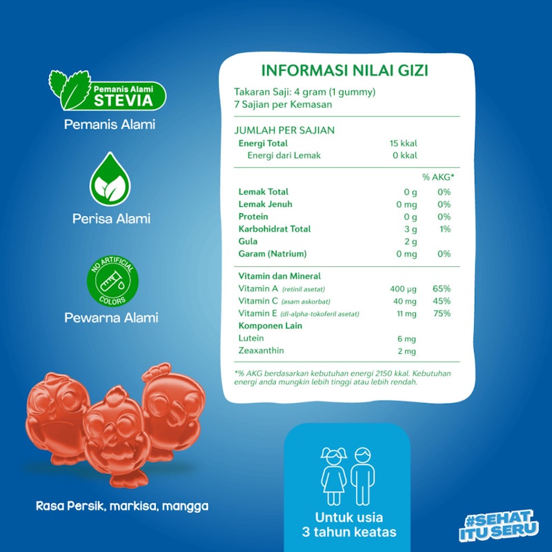 Youvit Kids Vitamin A + Lutein Gummy 3