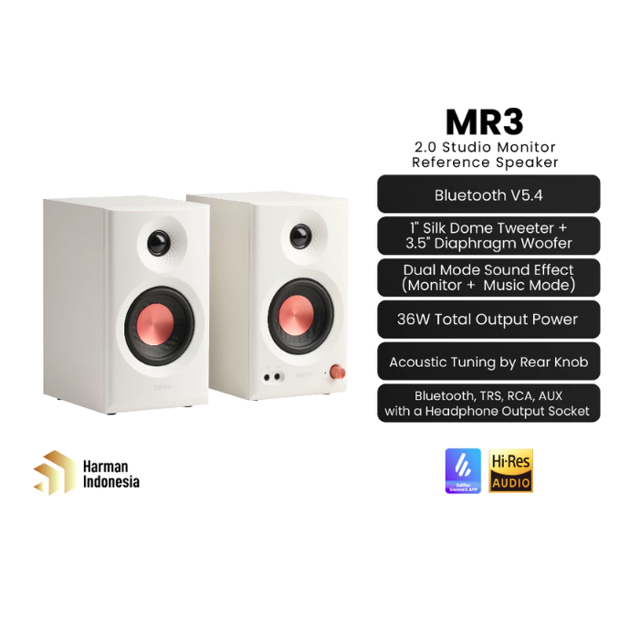 Beijing Edifier Technology Company EDIFIER Powered Studio Monitor Speakers MR3