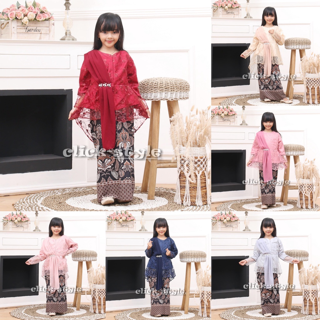Kebaya Anak Perempuan Pakaian Pesta