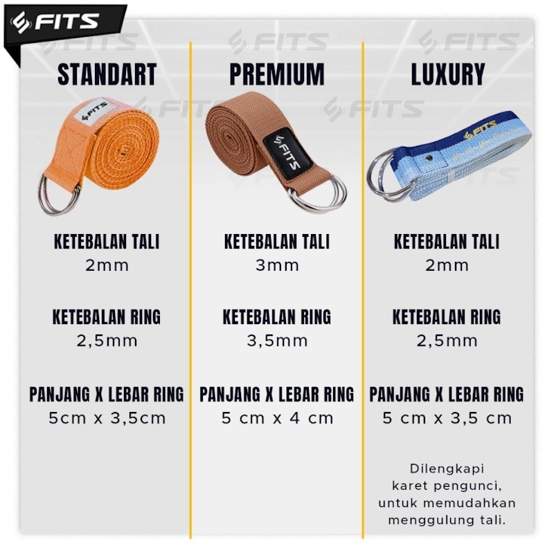 FITS Premium Yoga Strap 6