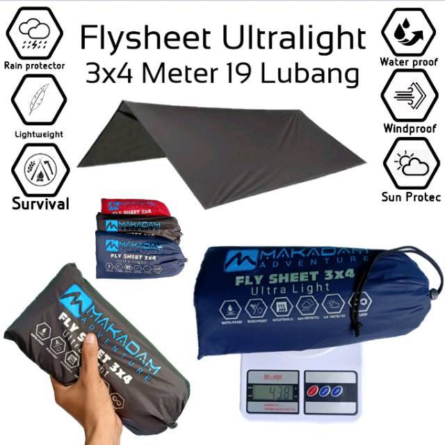  Makadam Adventure Flysheet Ultralight 3 x 4 meter