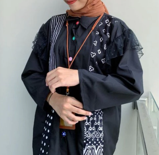 Masayu Batik Masayu Batik Blouse Reworked Batik Handmade vol 18