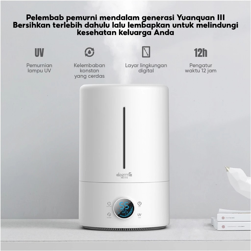 Deerma 4 Touch Version Humidifier Touch Sensor Colorful LED 5L F628S