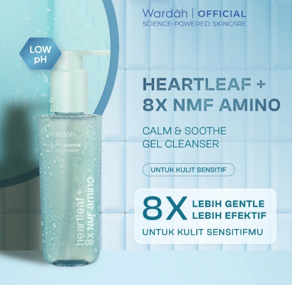 Paragon Technology and Innovation Wardah Calm & Soothe Gel Cleanser Heartleaf + 8X NMF Amino 