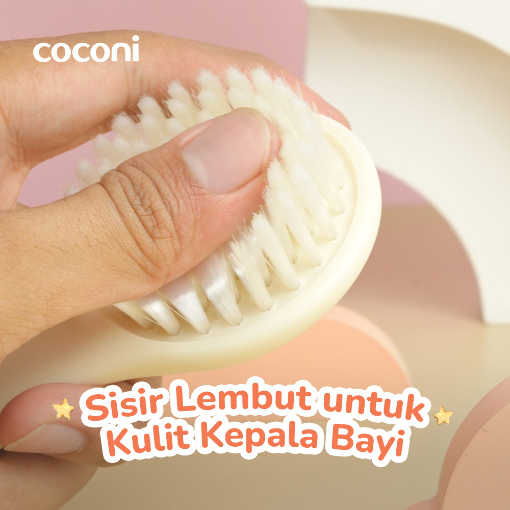 Kenson Multibrand Globalindo Coconi Baby Hair Brush & Comb (Ivory New)