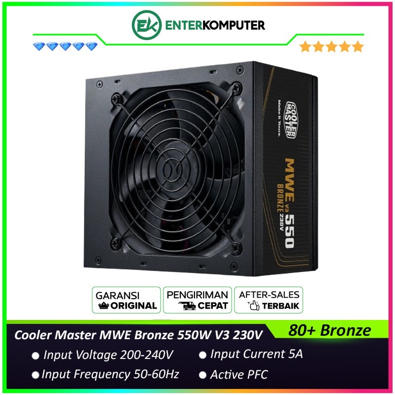 Cooler Master MWE Bronze 550W V3 5