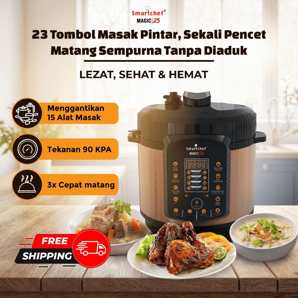 Dimarco Mitra Utama Smartchef Magic 23 Multicooker Digital Multifungsi