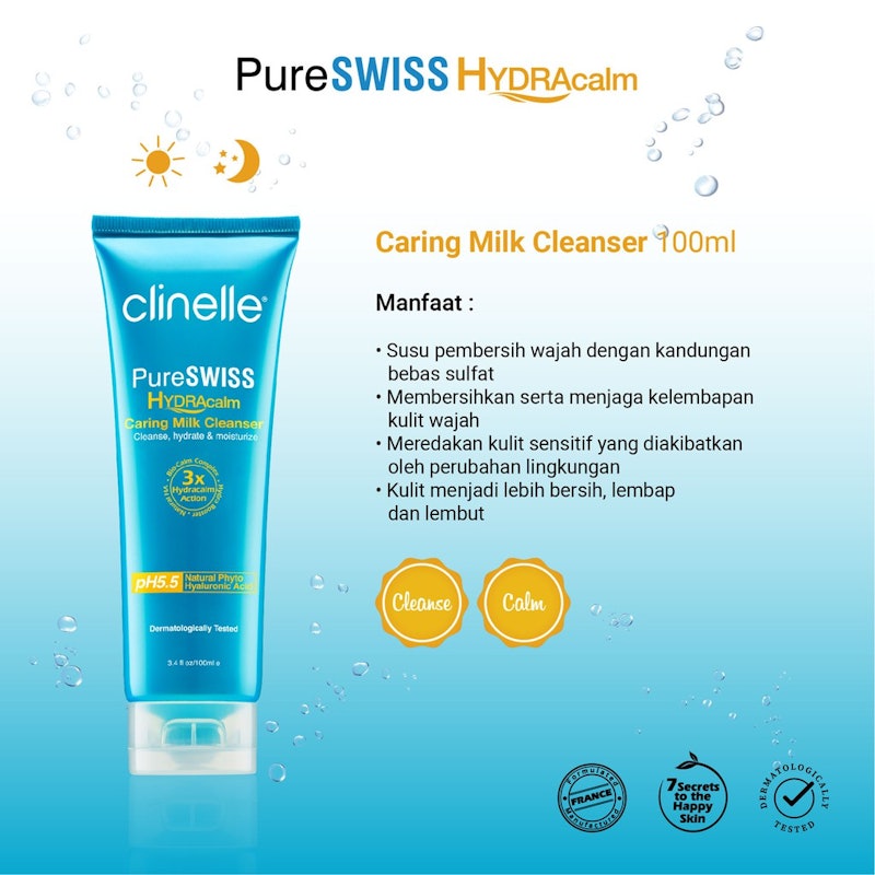 Clinelle® PureSwiss Hydracalm Caring Milk Cleanser 2