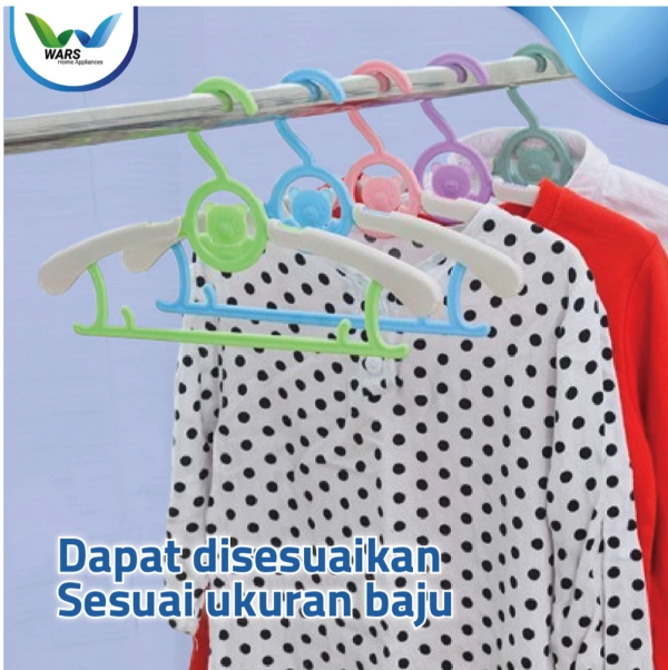 WARS Home Appliances WARS Hanger Baju Anak Remaja Adjustable