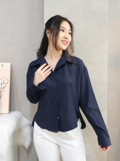 Kemeja Wanita - Navy 2