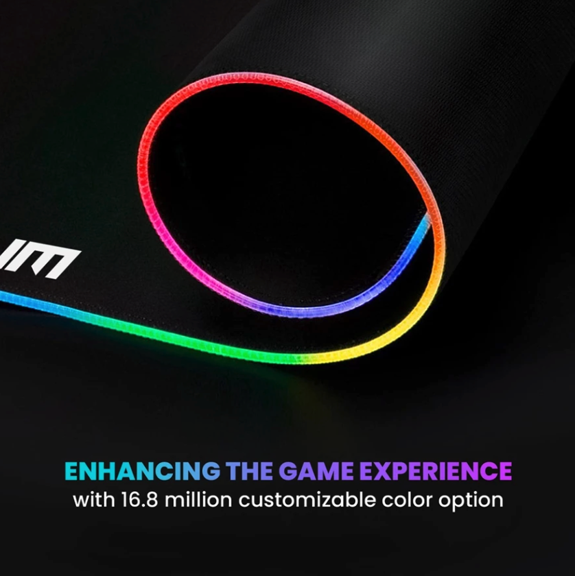 Uneed Indonesia UNEED Mousepad Gaming RGB Spectrum Speed Edition  UMP411