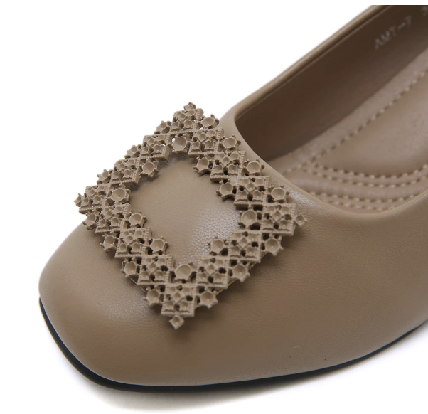  Bozka Sepatu Wedges Wanita Formal AMT7