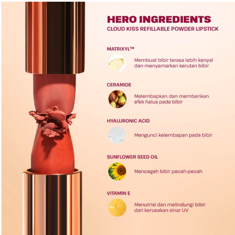 Cloud Kiss Refillable Powder Lipstick Making Moves 5