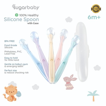 Sugarbaby Healthy Silicone Spoon with Case  2