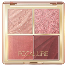 Shimmer Eyeshadow Palette 4 Shades Amber Gold 1
