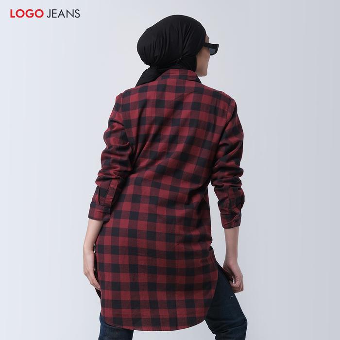 Surya Multi Laksana Logo Jeans Kemeja Wanita Zelda  24826L5RB