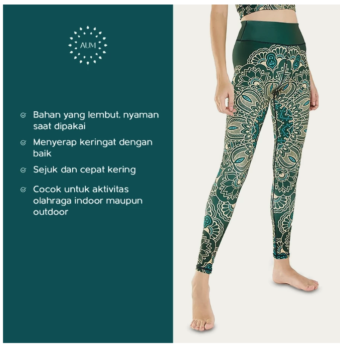 AUM Green Macca Legging 4