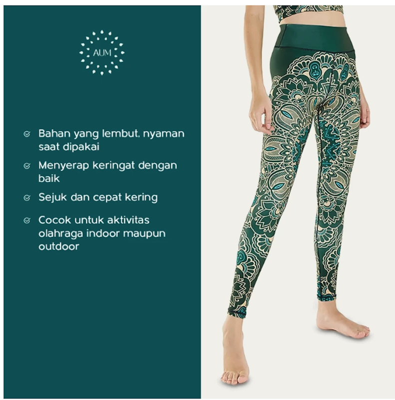 AUM Green Macca Legging 4
