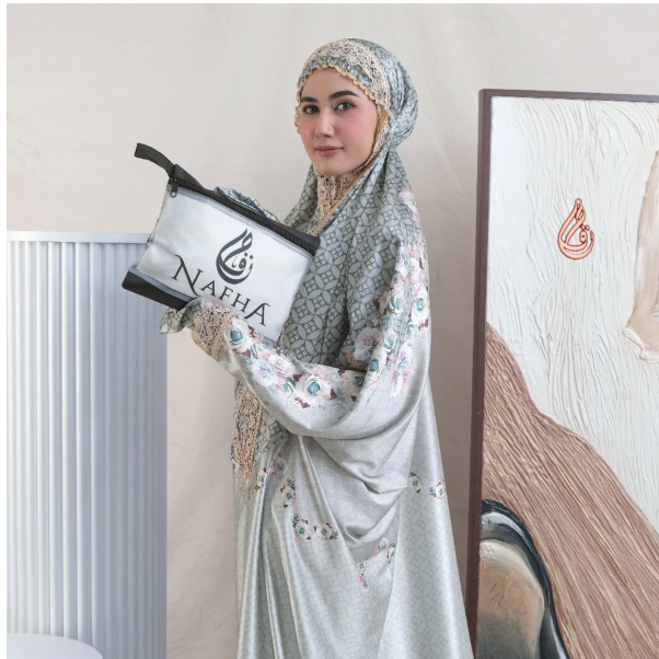  NAFHA Mukena Terusan Dewasa Armanyy Sutra Silk Berlin X Istanbul Series 