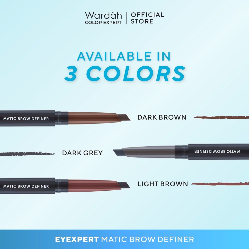 Paragon Technology and Innovation Wardah EyeXpert Matic Brow Definer Dark Grey