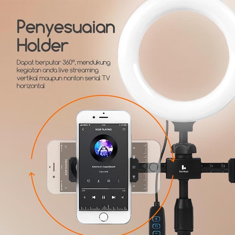Bonkyo Dual Holder Ring Light 3