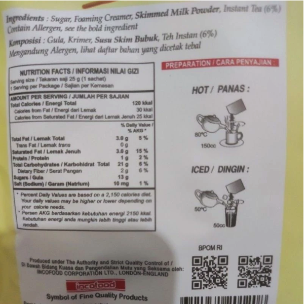 Sari Incofood MaxTea Tarikk