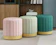 Round Ottoman Stool Vertical Line 1