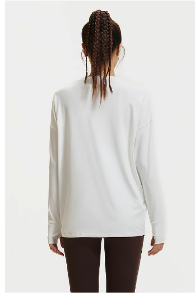  ANMO Long Sleeve T-Shirt Yoga Oversize Sport