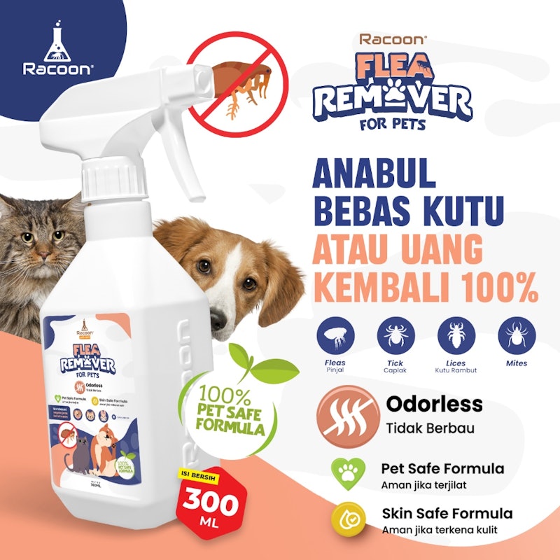 Racoon Flea Remover for Pets Natural Base 2